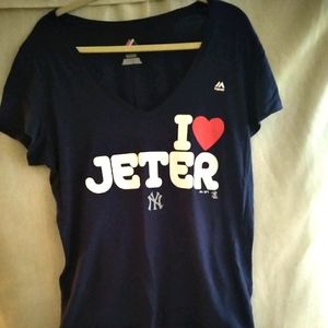 Yankees Vintage Jeter Women's Tshirt
